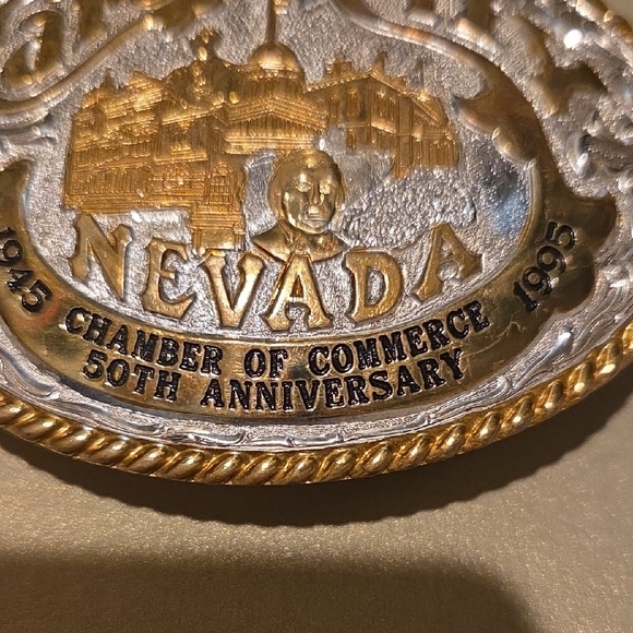 Carson City Nevada 50th Anniversary Belt Buckle VINTAGE - Picture 3 of 7